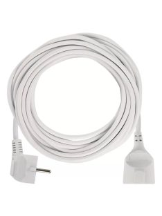 Hosszabbító 10 m / 1 aljzat / fehér / PVC / 1,5 mm2