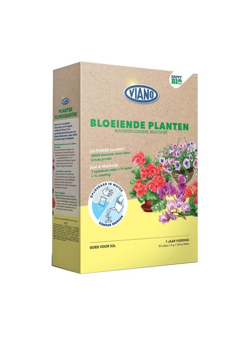 Viano Bio Happy virágzó dísznövénytáp 52x5g