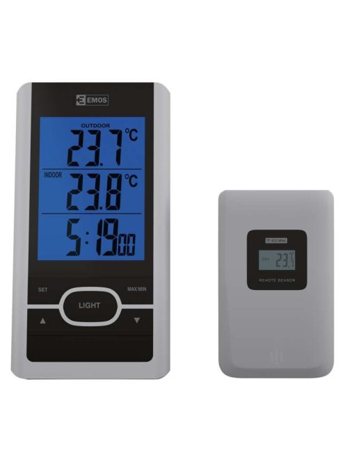 Emos digitális vezeték nélküli hőmérő E0107