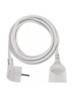Hosszabbító 3 m / 1 aljzat / fehér / PVC / 1,5 mm2